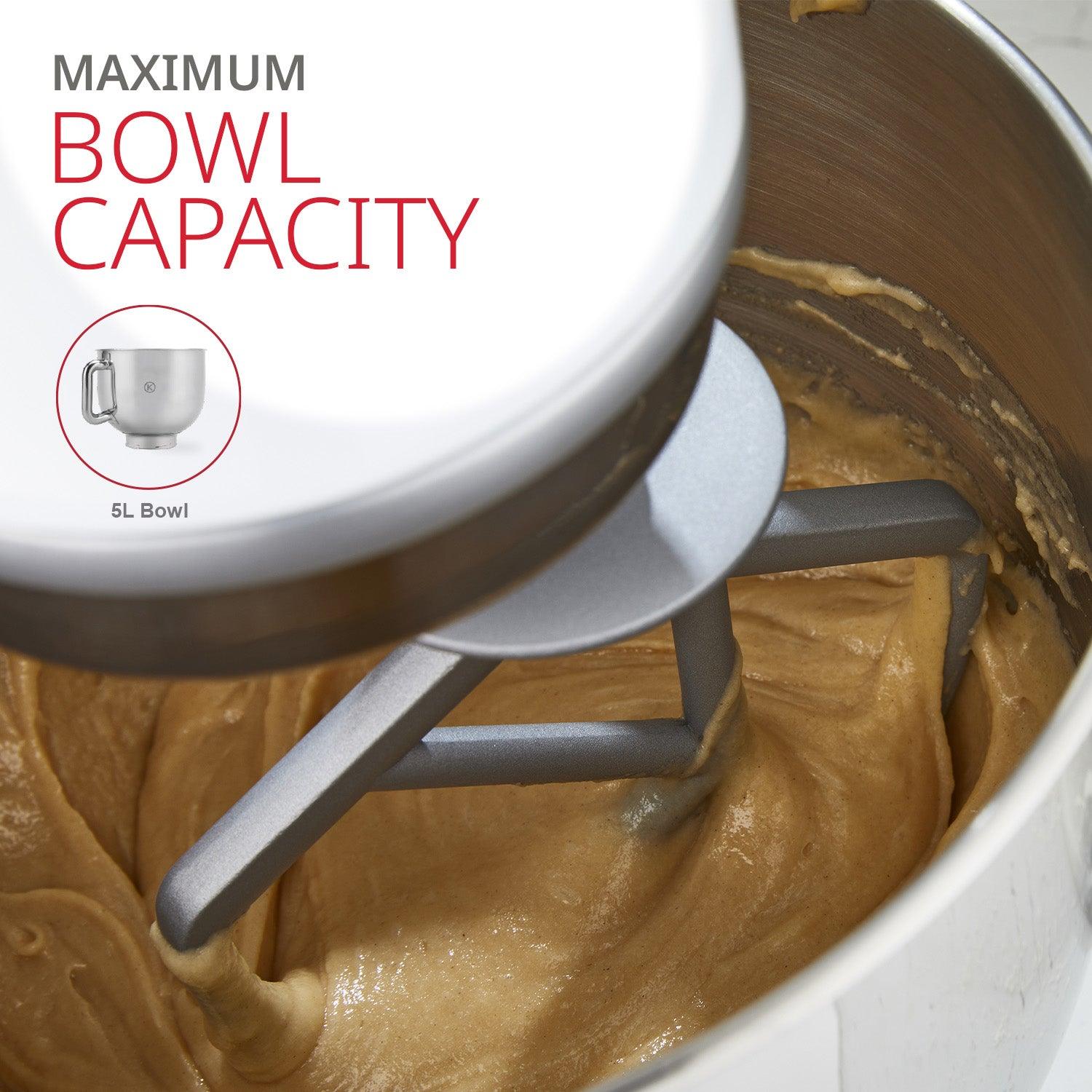 Orient Electric Kenwood kMix Stand Mixer for Kitchen | KMX750WH | 1000W | 5L Mixing Bowl | Metal Body | 1-Year Warranty | Free Installation - view 3