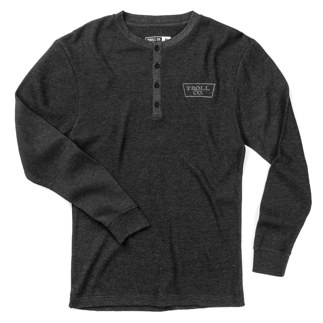 Radial Ironman Knit Henley – Charcoal