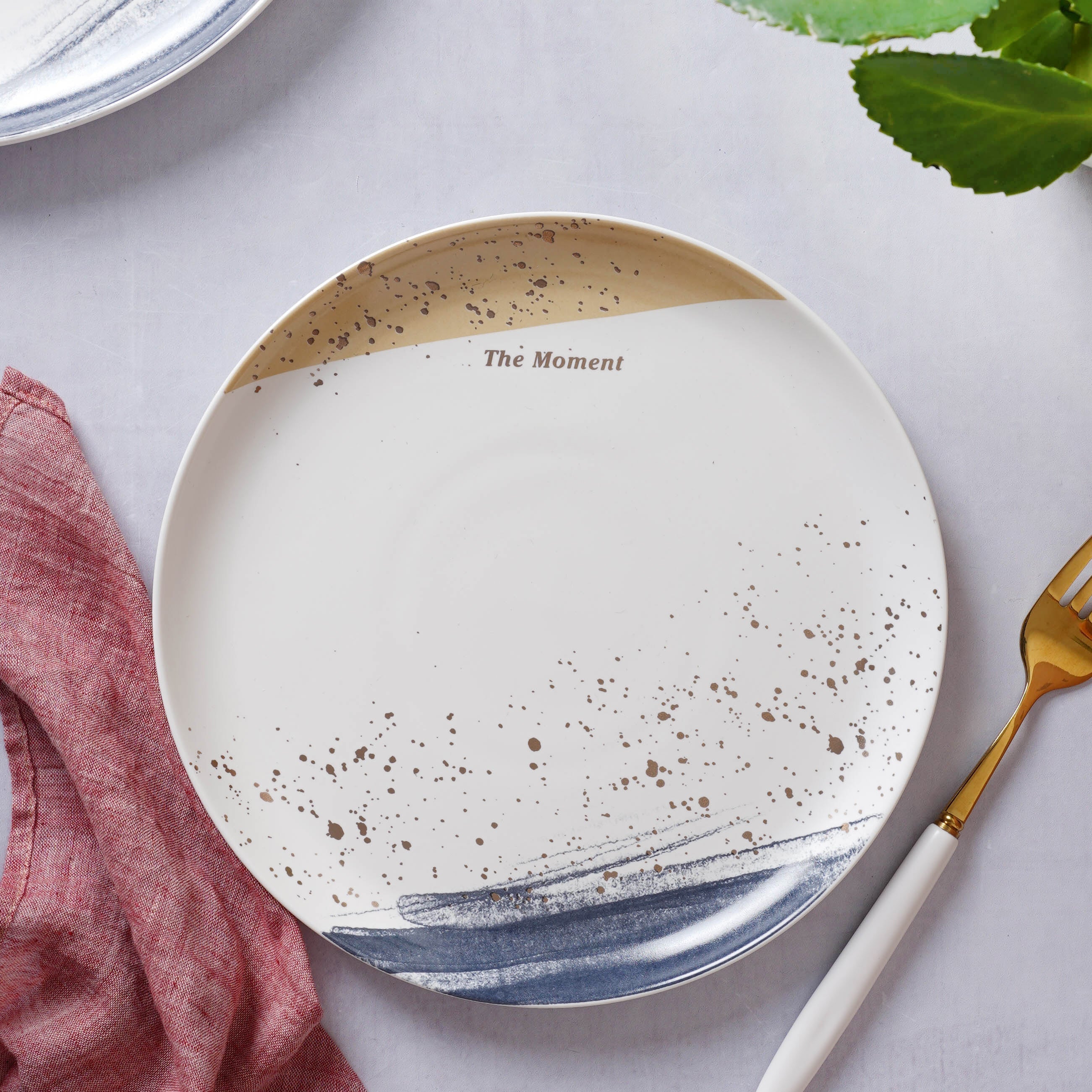 Nestasia Midnight Ceramic Snack Plate 6 Inch - view 4