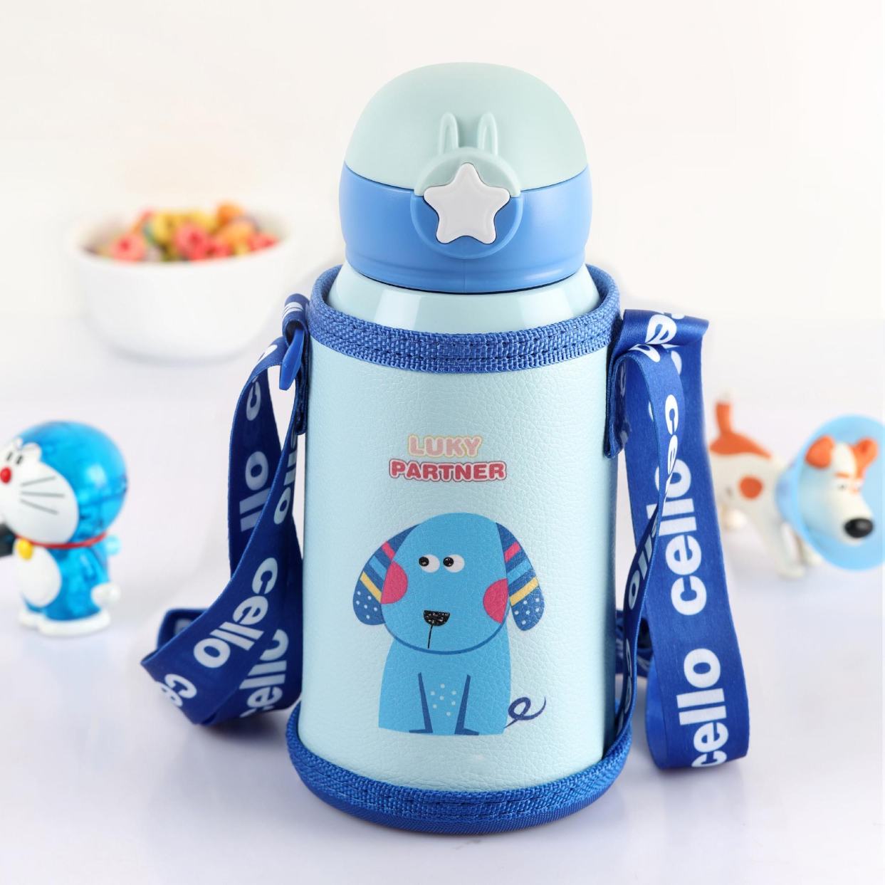 Cello Lucky Hot & Cold Stainless Steel Kids Water Bottle, 500ml - view 4