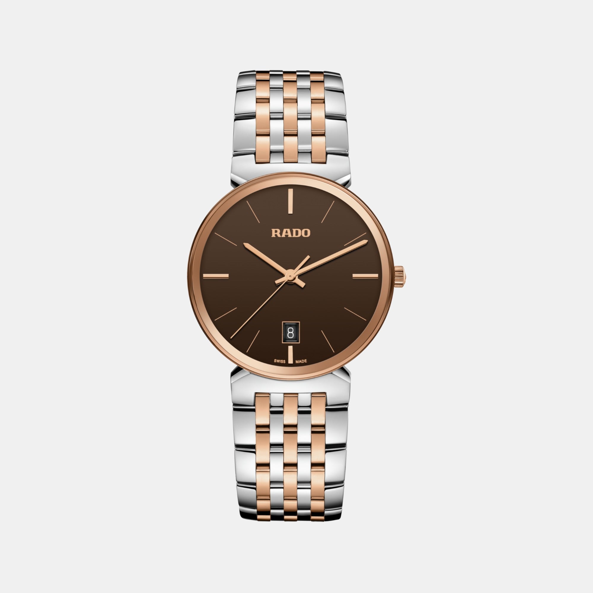 Rado Florence Men Quartz Brown Dial Analog Stainless Steel Watch R48912303