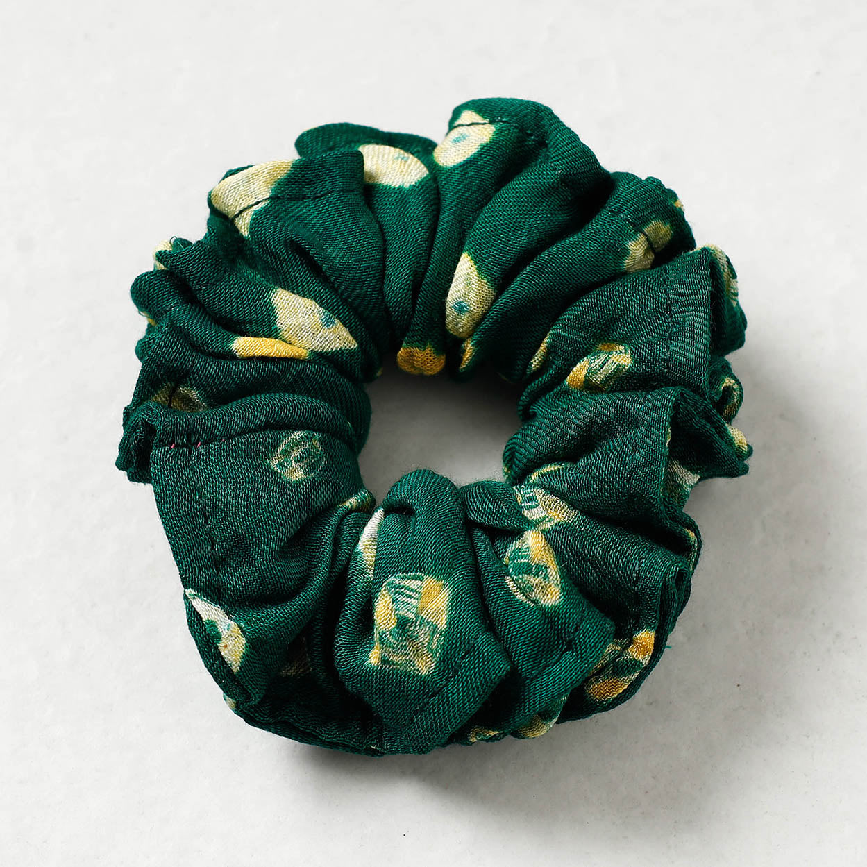 ITOKRI CRAFTS INITIATIVE Bandhani Tie-Dye Cotton Elastic Rubber Band/Scrunchie - view 2