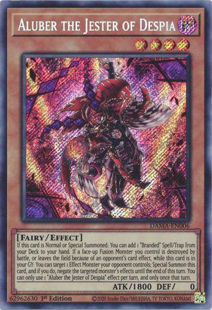 Yu-Gi-Oh! Aluber the Jester of Despia - DAMA-EN006 - Secret Rare - 1st Edition