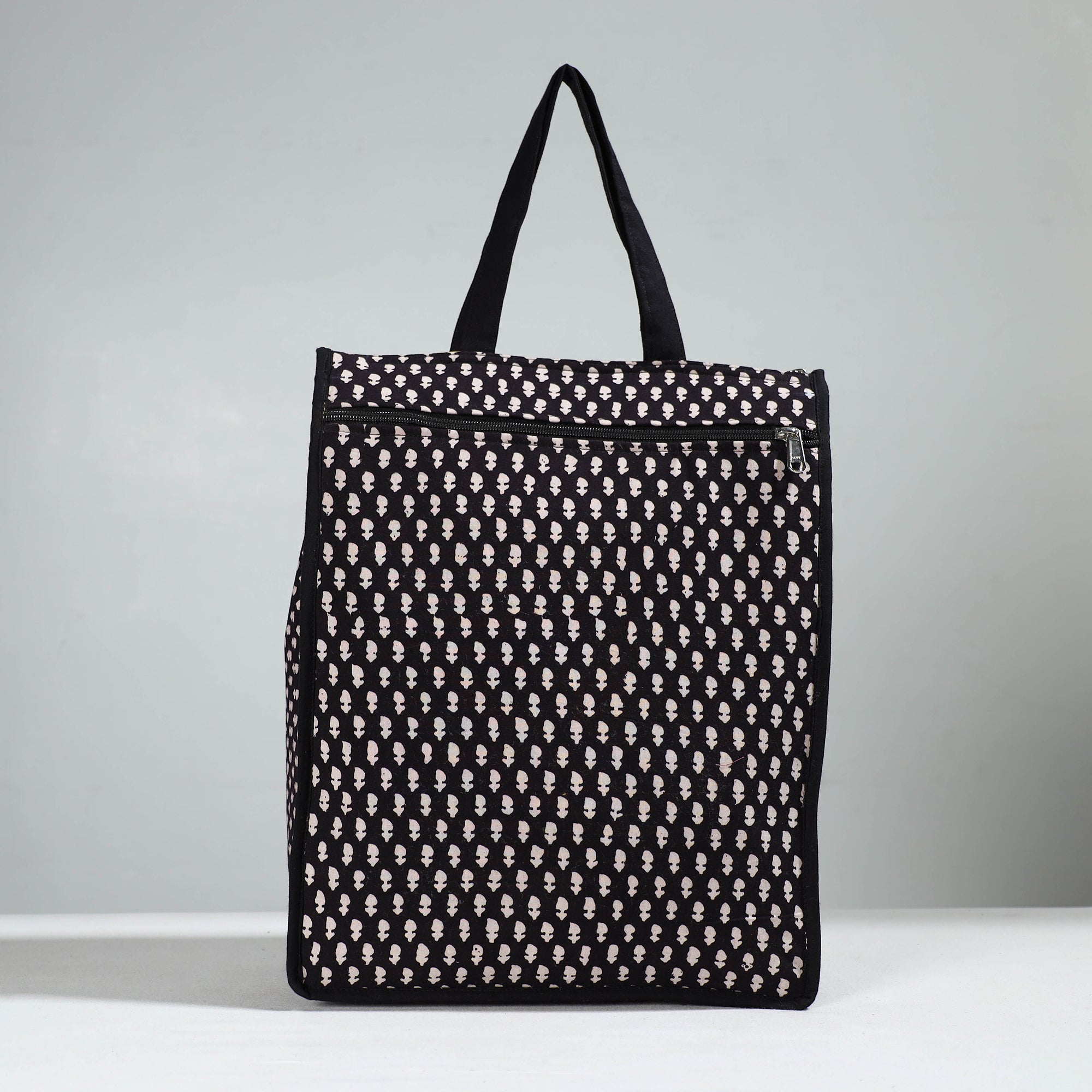 NOORI BAZAR Black - Handcrafted Cotton Shopping Bag 27 - view 3