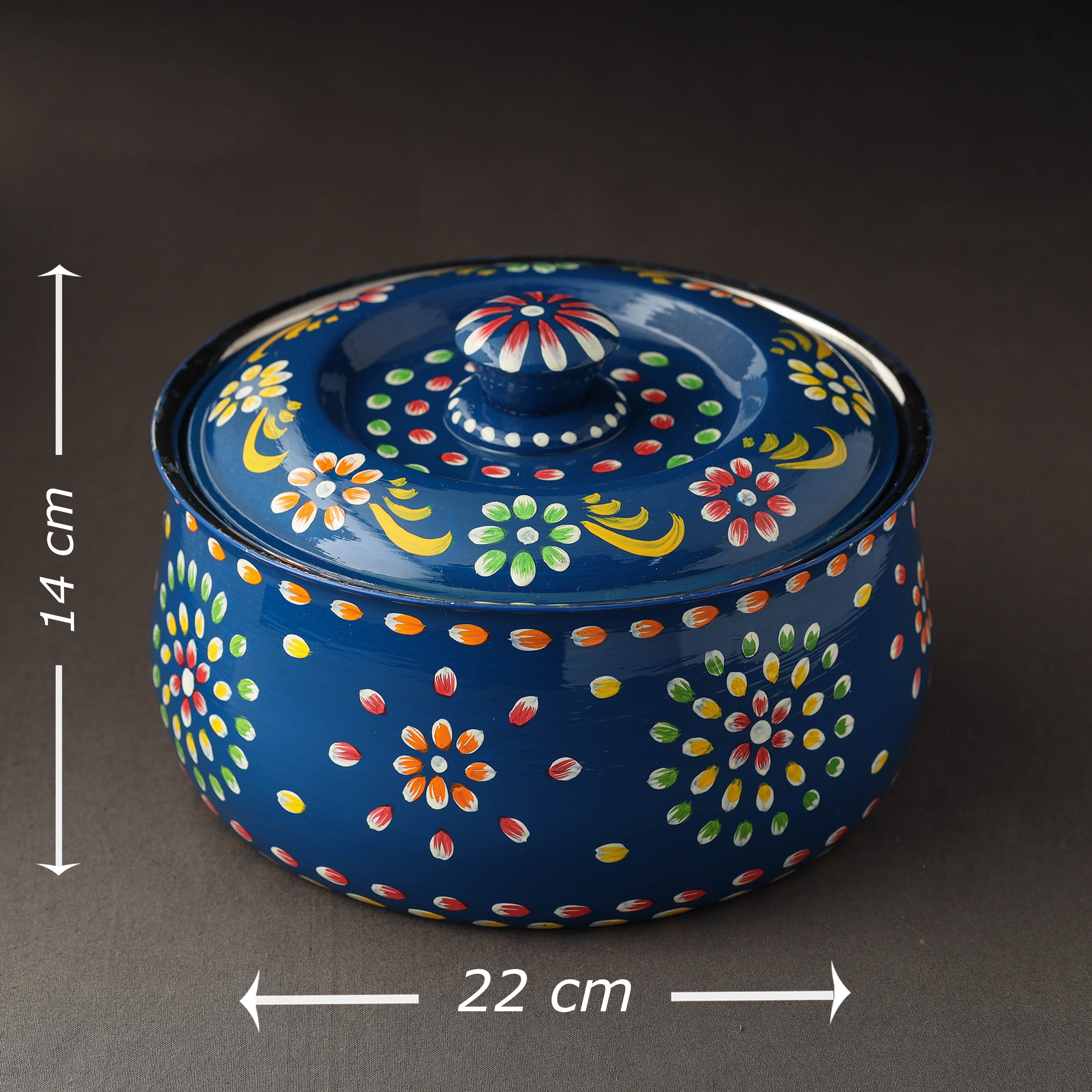 AAYAAS Banaras Handpainted Stainless Steel Casserole - view 3