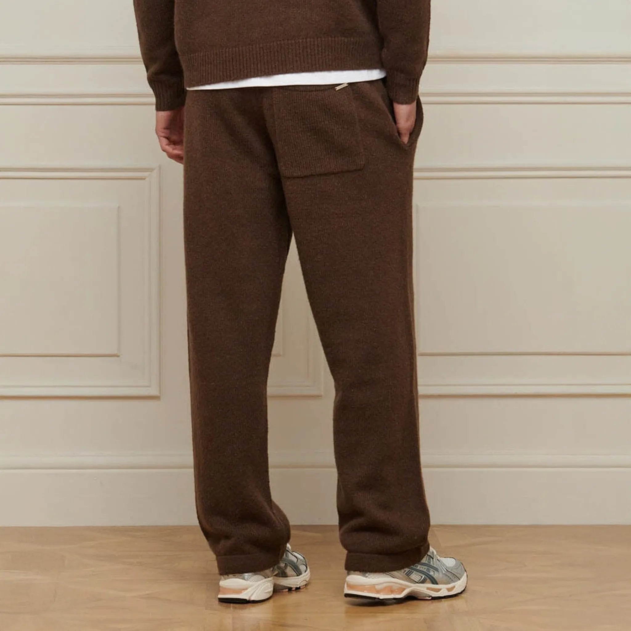 Belier Mohair Knit Brown Sweatpants - view 2