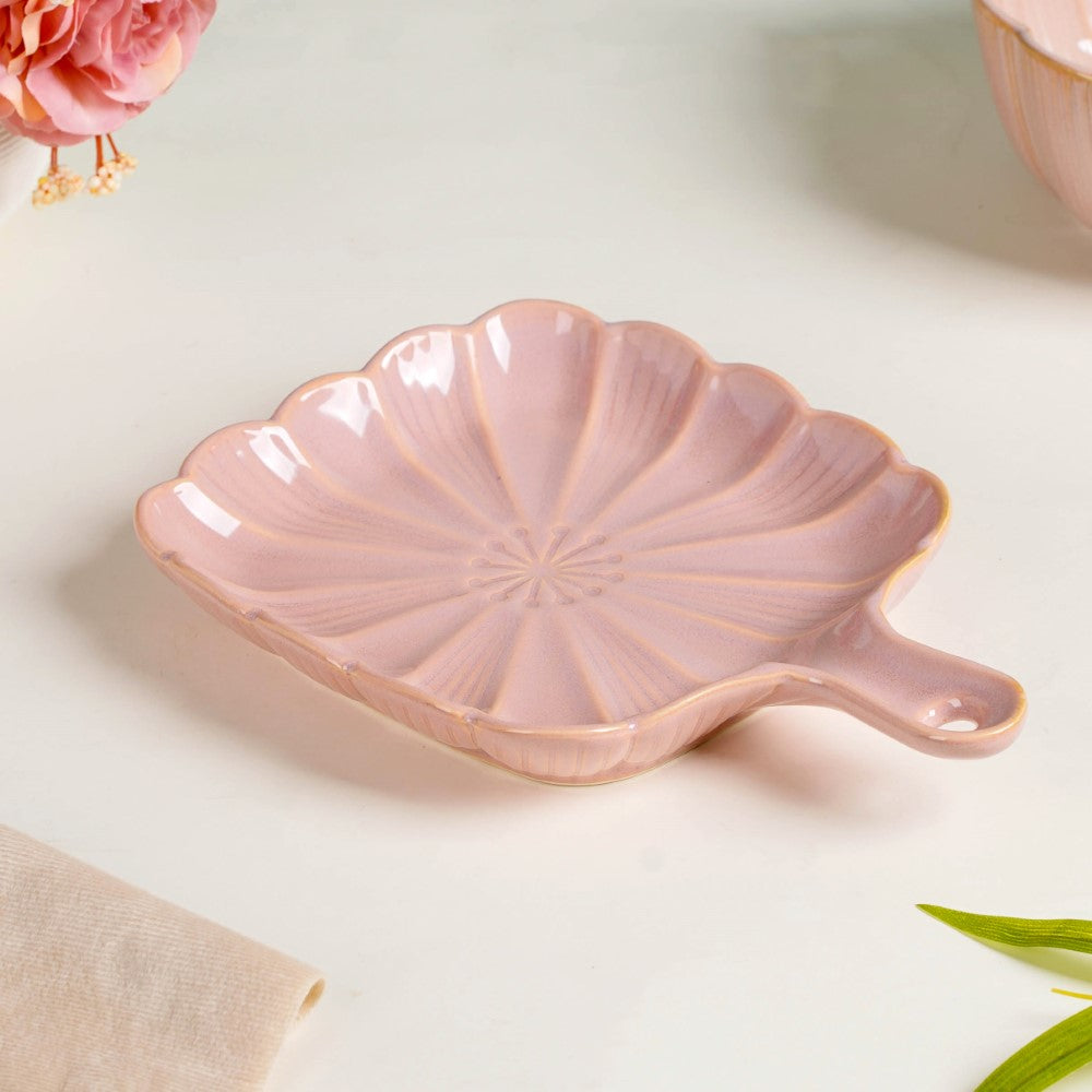 Nestasia Ocean Square Plate with Handle Pink