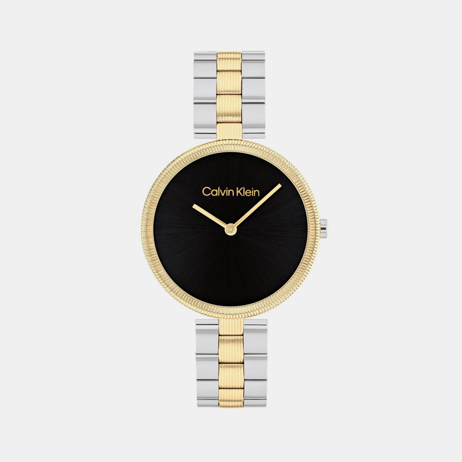 Calvin Klein Gleam Women Quartz Black Dial Analog Stainless Steel Watch 25100012