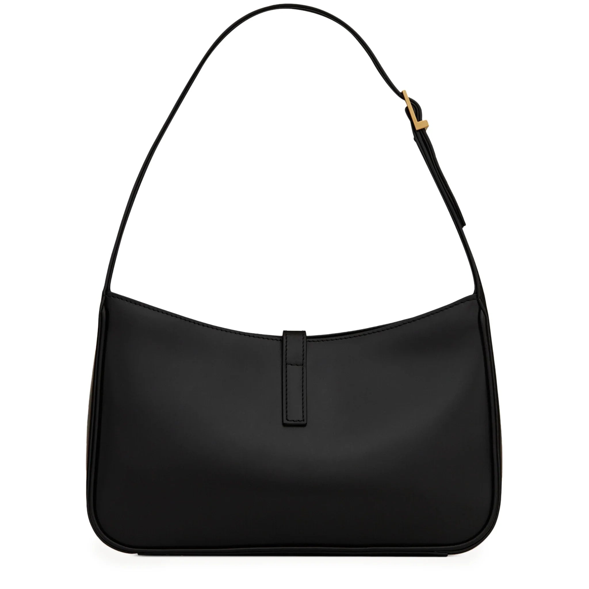 Saint Laurent Logo Plaque Black Hobo Bag - view 2
