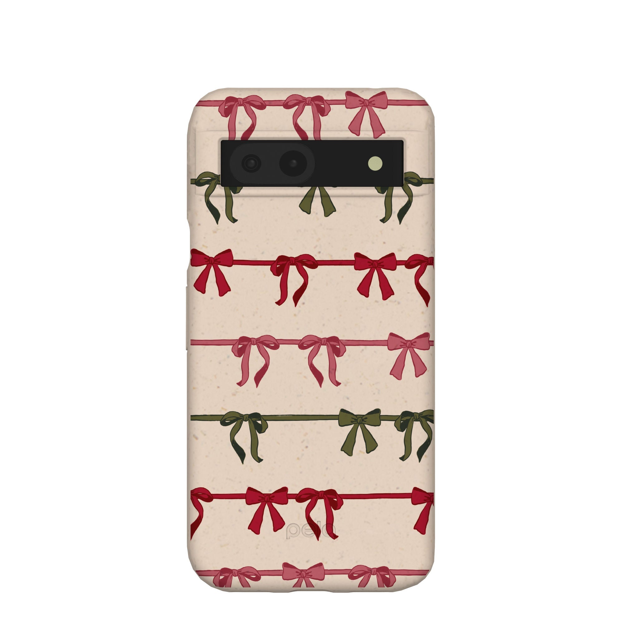 Pela Case Seashell Holiday Bows Google Pixel 8a Case