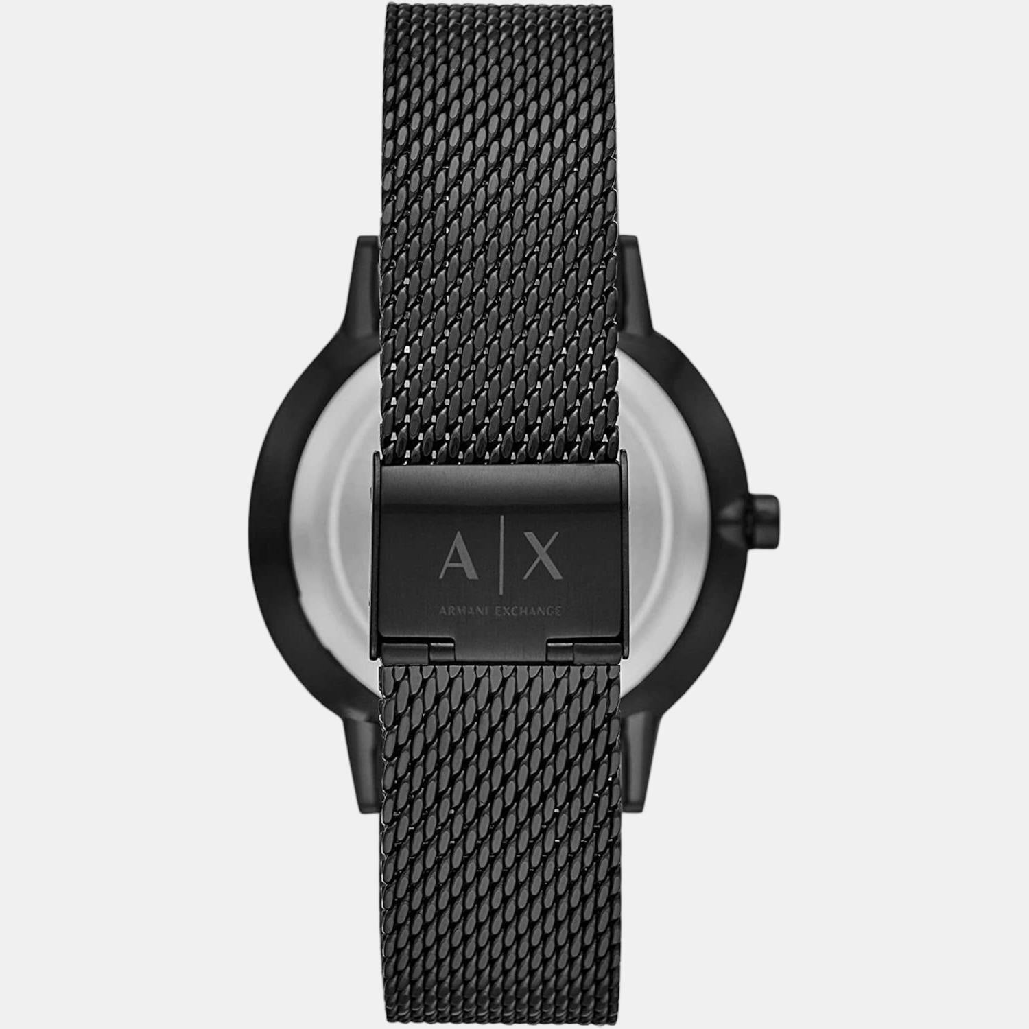 Armani Exchange Cayde Men Quartz Black Dial Chronograph Stainless Steel Watch AX2716 - view 2