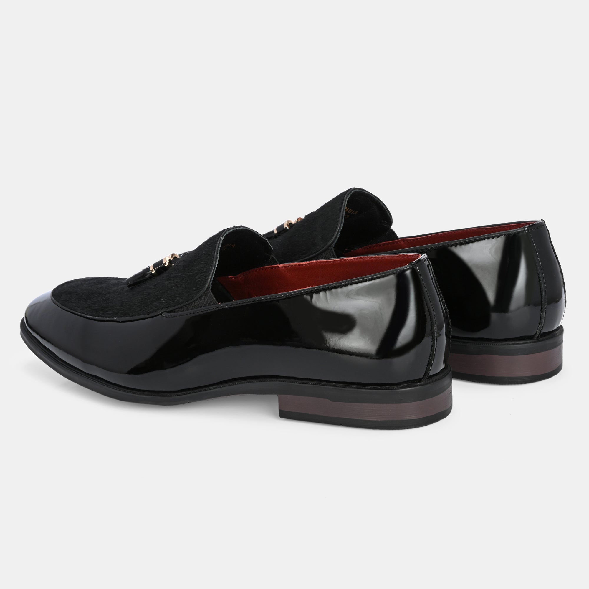 Stallion Tassel Loafers by Lafattio – Black - view 4