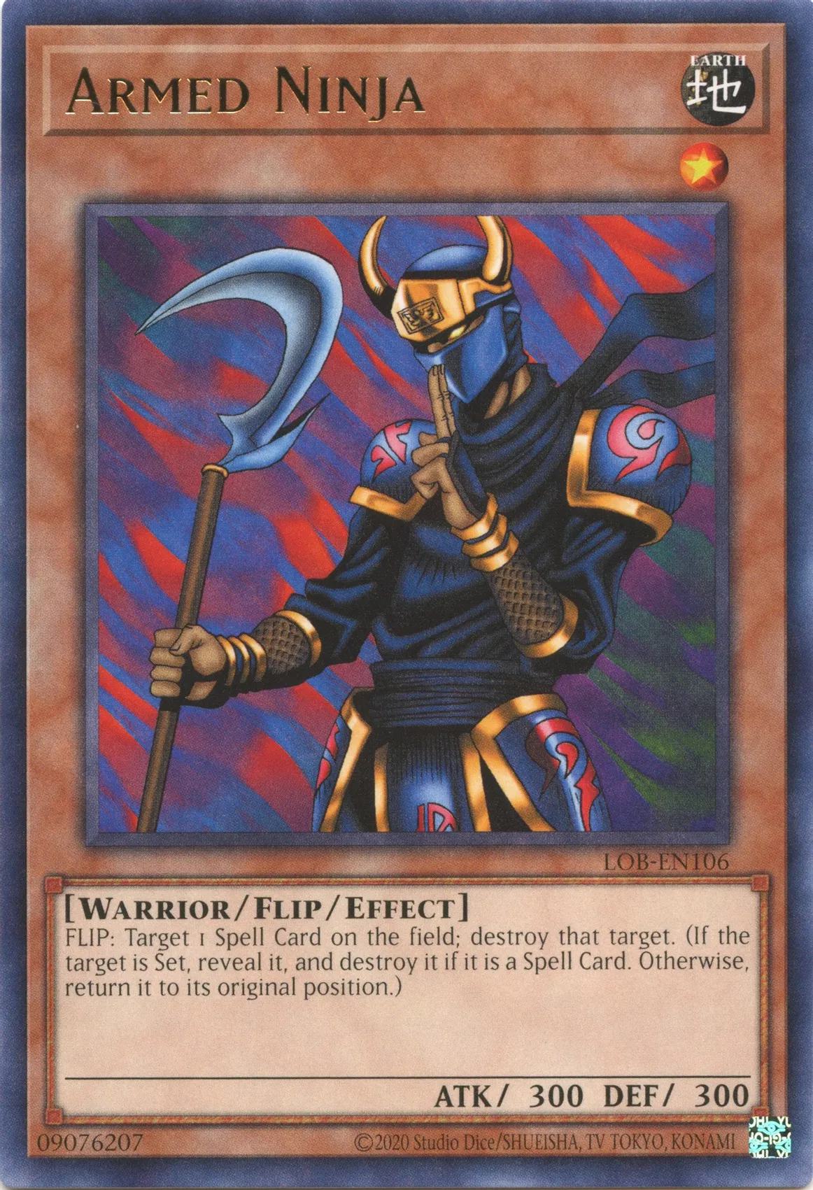 Yu-Gi-Oh! Armed Ninja - 25th Anniversary - LOB-EN106 - Rare - Unlimited