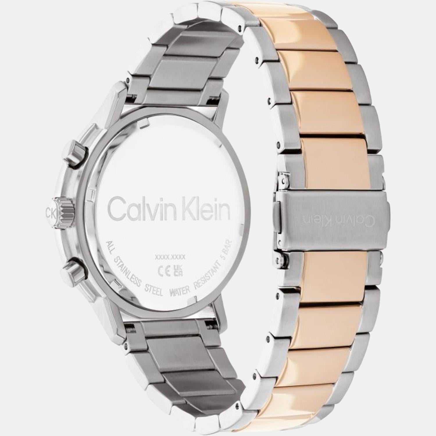 Calvin Klein Gauge Men Quartz Grey Dial Chronograph Stainless Steel Watch 25200064 - view 2