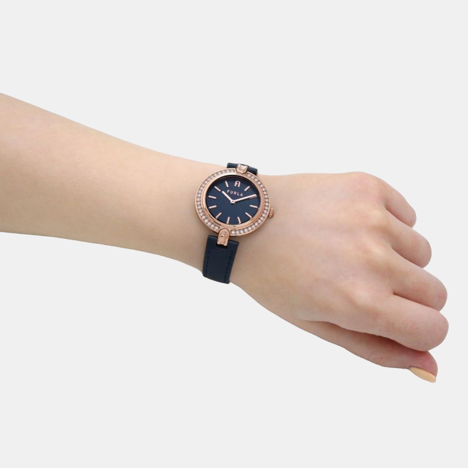 Furla Heritage Women Quartz Blue Dial Analog Leather Watch WW00002006L3 - view 5