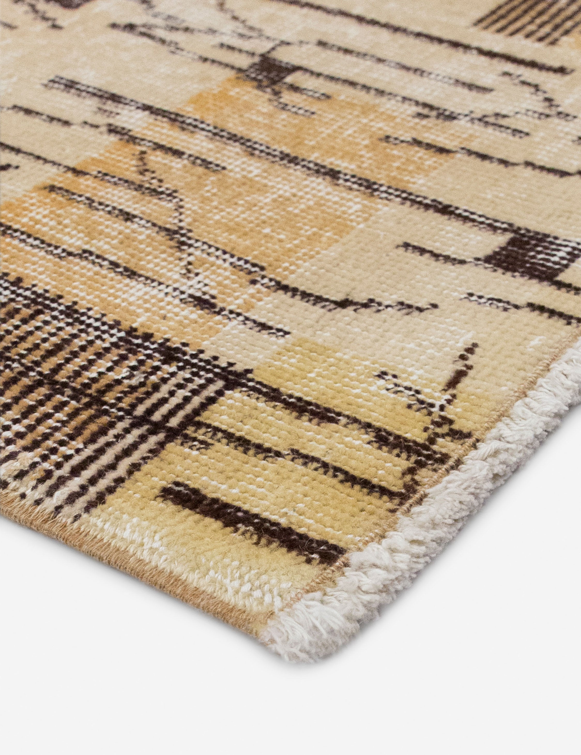 Lulu and Georgia Vintage Turkish Hand-Knotted Wool Rug No. 545, 4'9" x 8'4" - view 2
