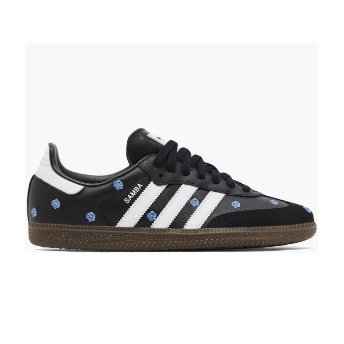 HYPE ELIXIR Adidas Samba Light Blue Floral Core Black (Women's)