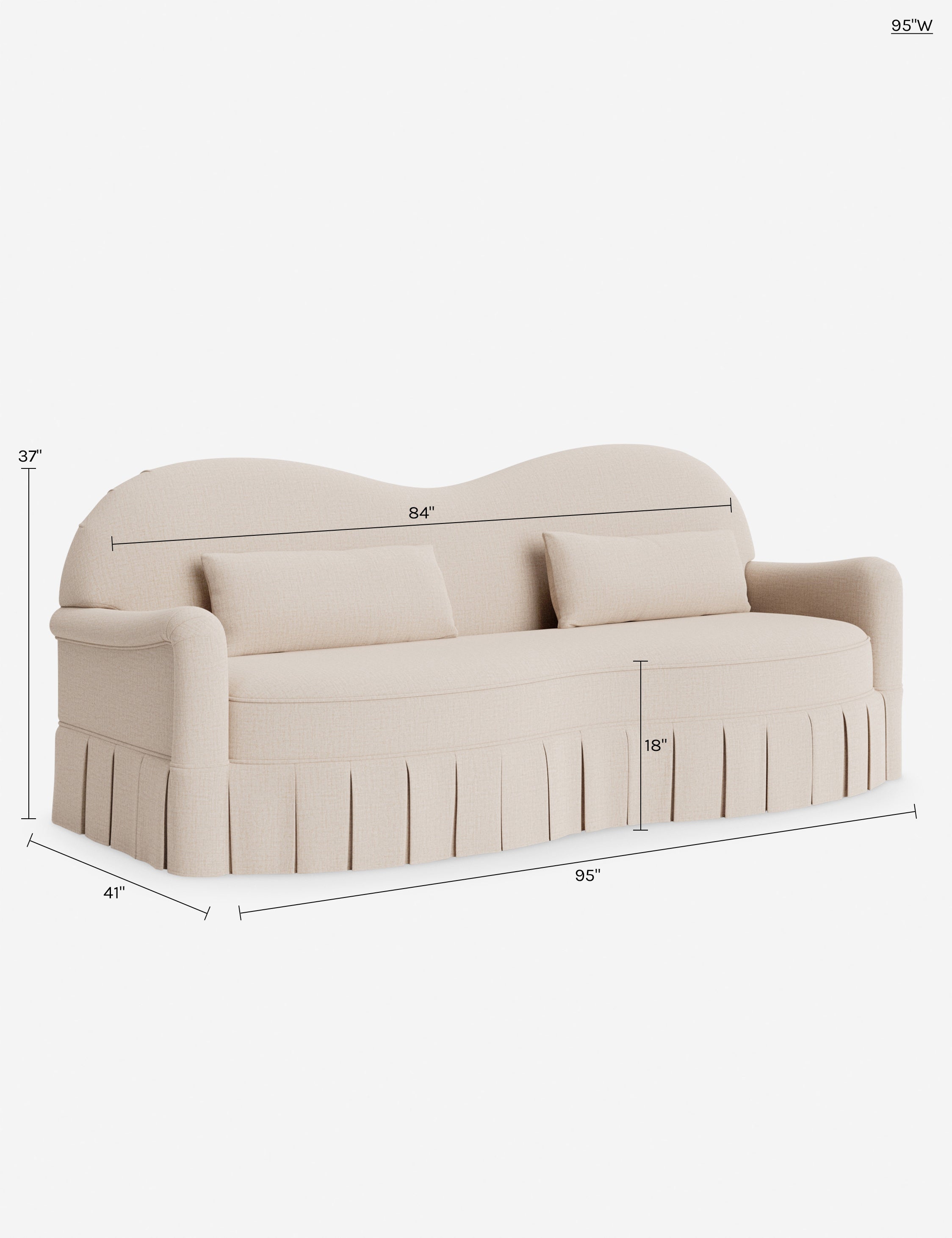 Lulu and Georgia Middleton Skirted Sofa by Ginny Macdonald - view 216