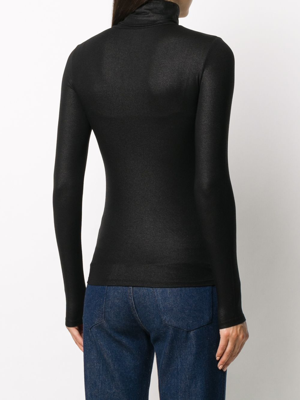 Majestic Lurex high-neck sweater - view 3