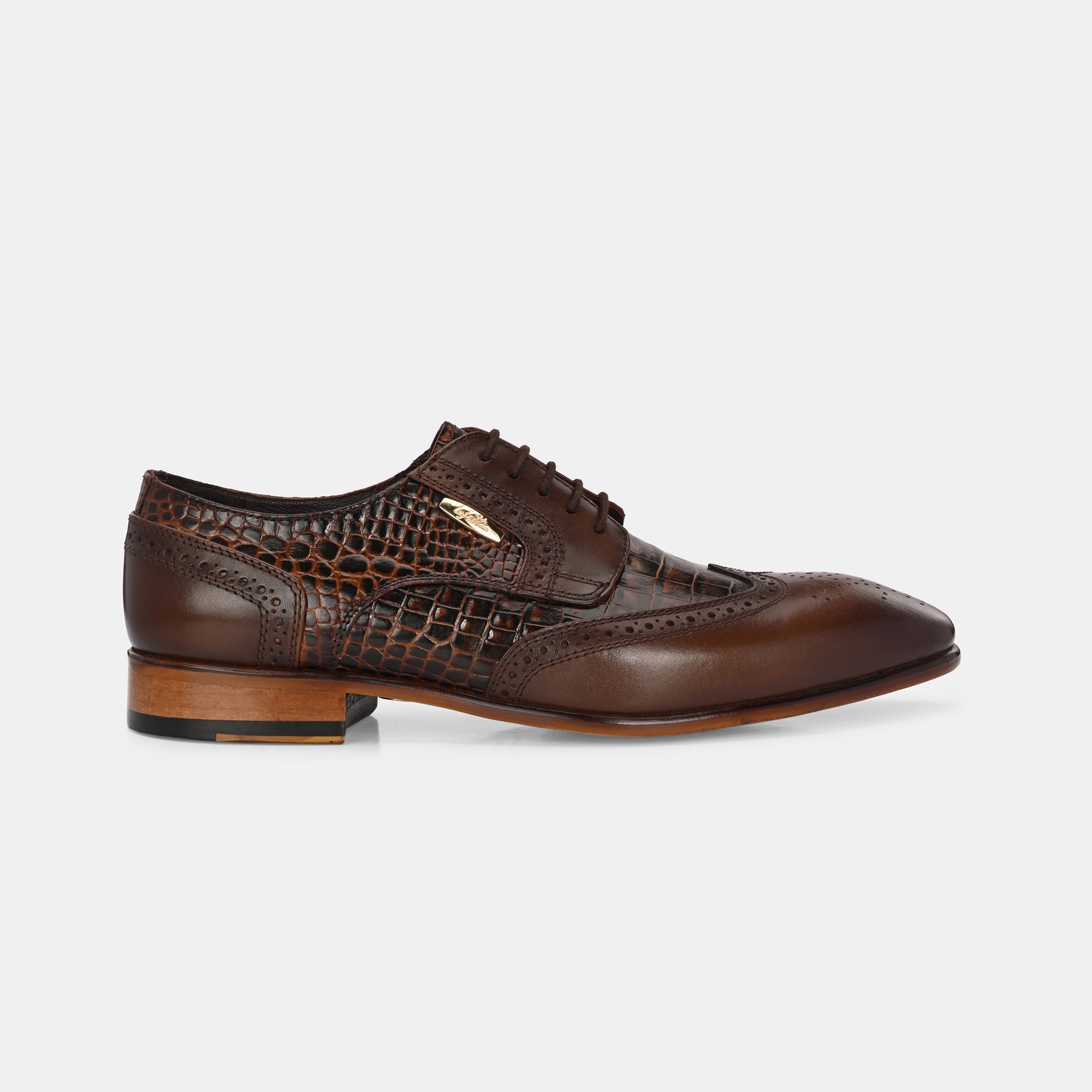 Colour-Blocked Lace-Up Brogues by Lafattio - view 8