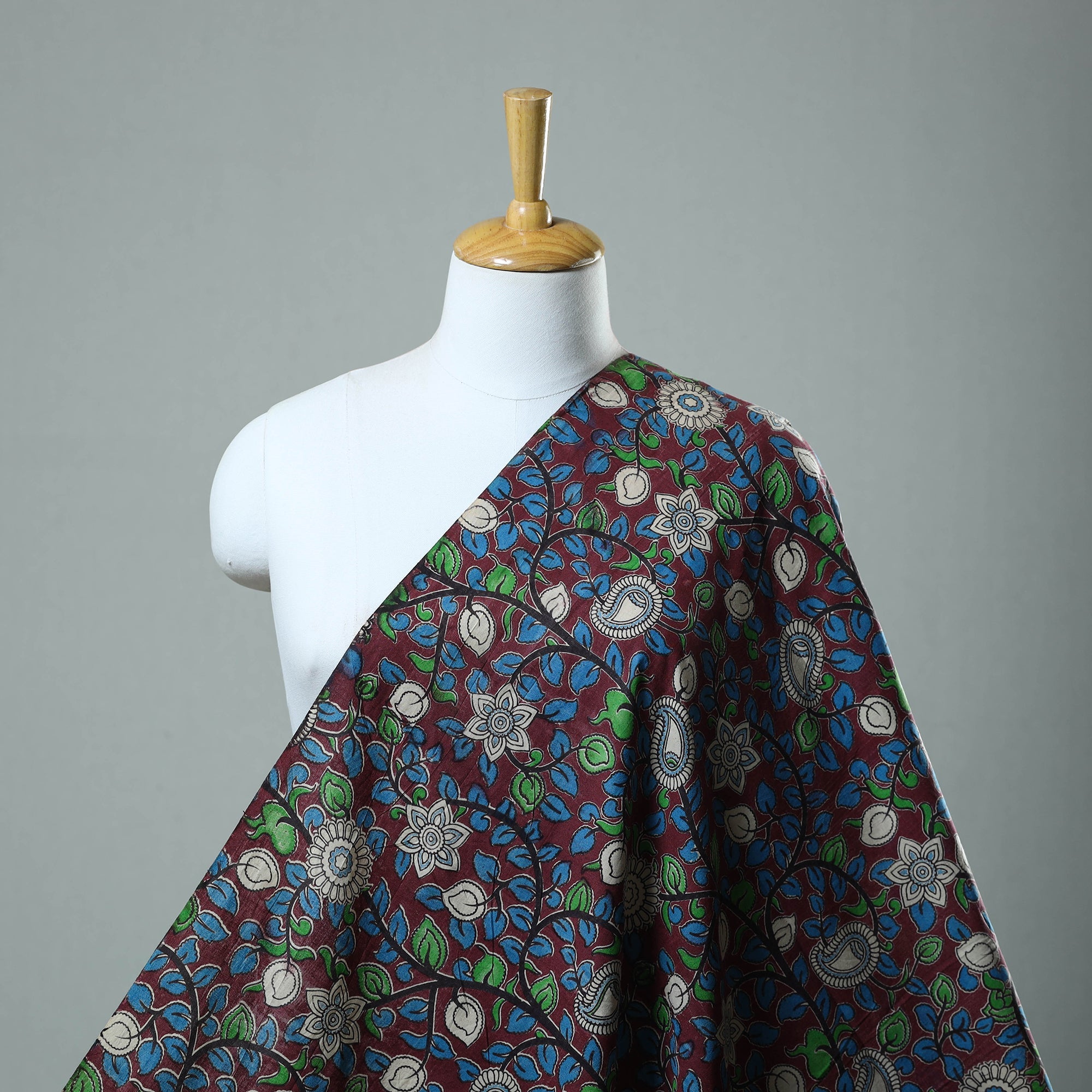SOUTH KARGHA Brown - Cotton Kalamkari Print Fabric 27