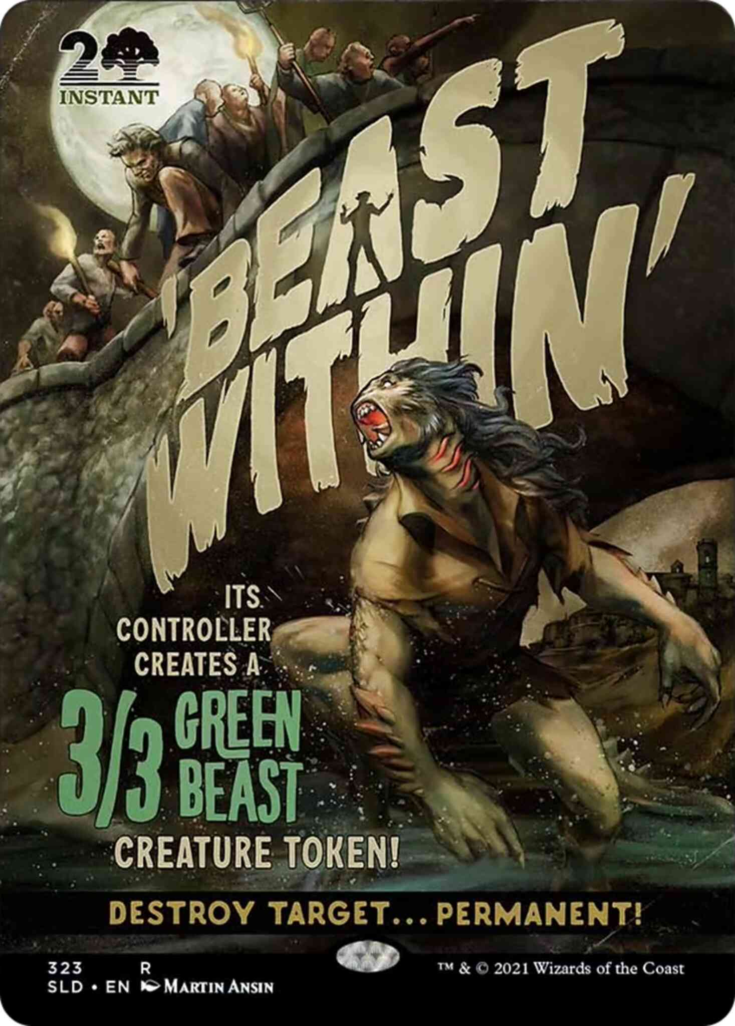 Beast within 0323 – Magic Beast Within [0323] [Monster Movie Marathon] [Secret Lair Drop] [Non-Foil]