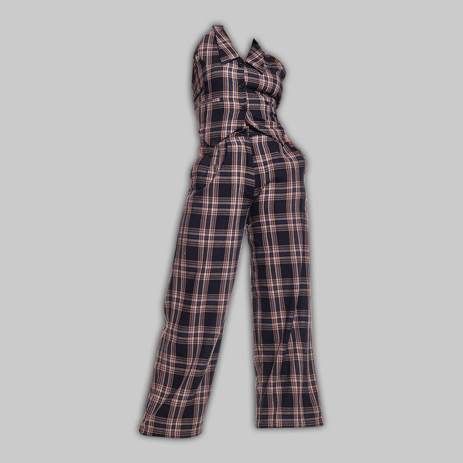 Waistcoat pant combo – I Z F Brown Waistcoat & Pant Combo
