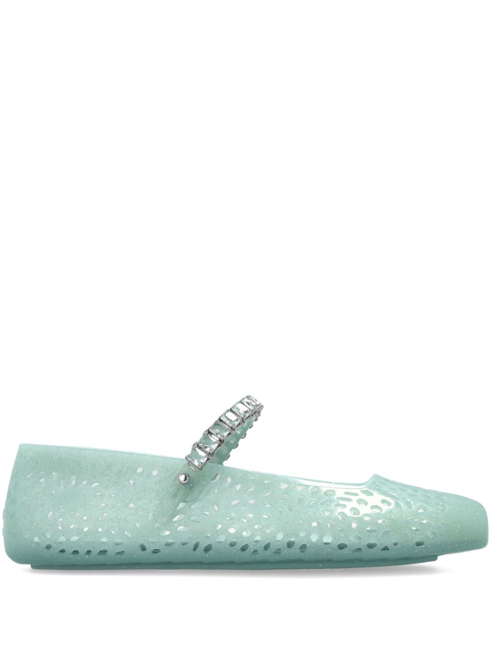 JIMMY CHOO Flat shoes GREEN – 100% Tpu