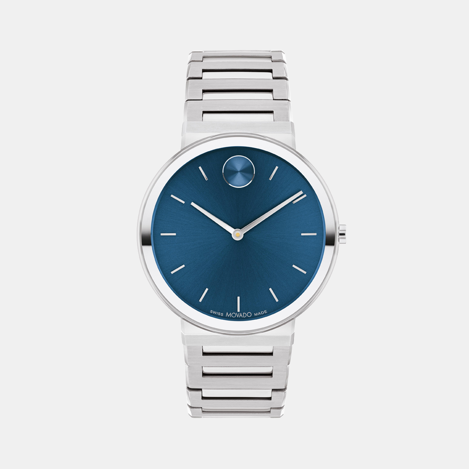 Movado Bold Men Quartz Blue Dial Analog Stainless Steel Watch 3601201