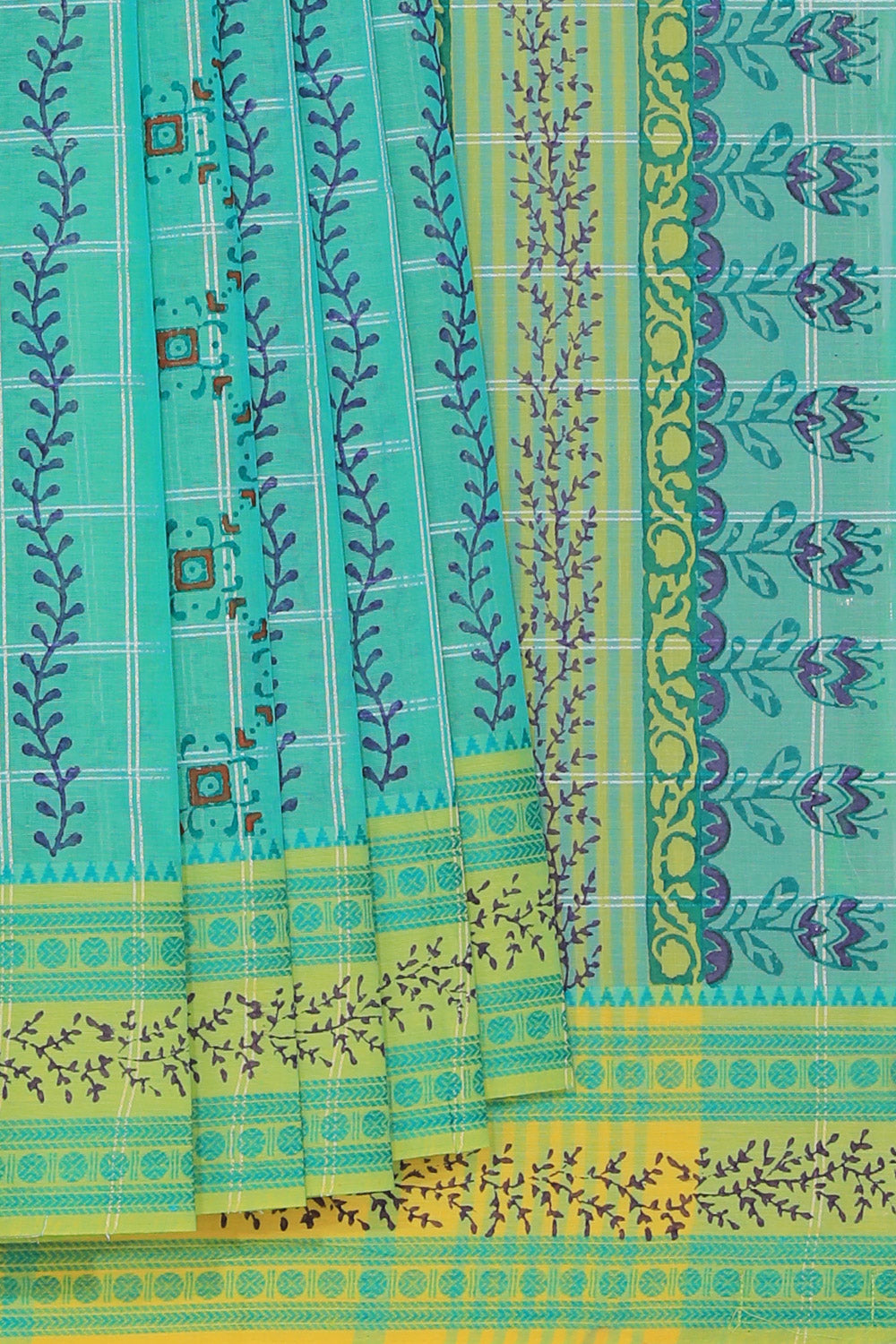 Kalanjali Ethnics Hand block printed cotton saree - view 2