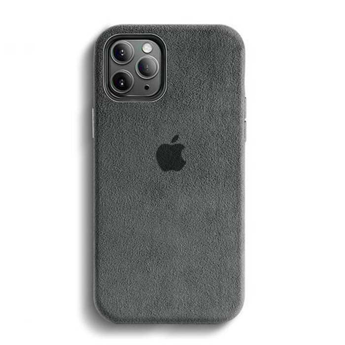 KShop iPhone 14 Pro Alcantara Case - Charcoal Black