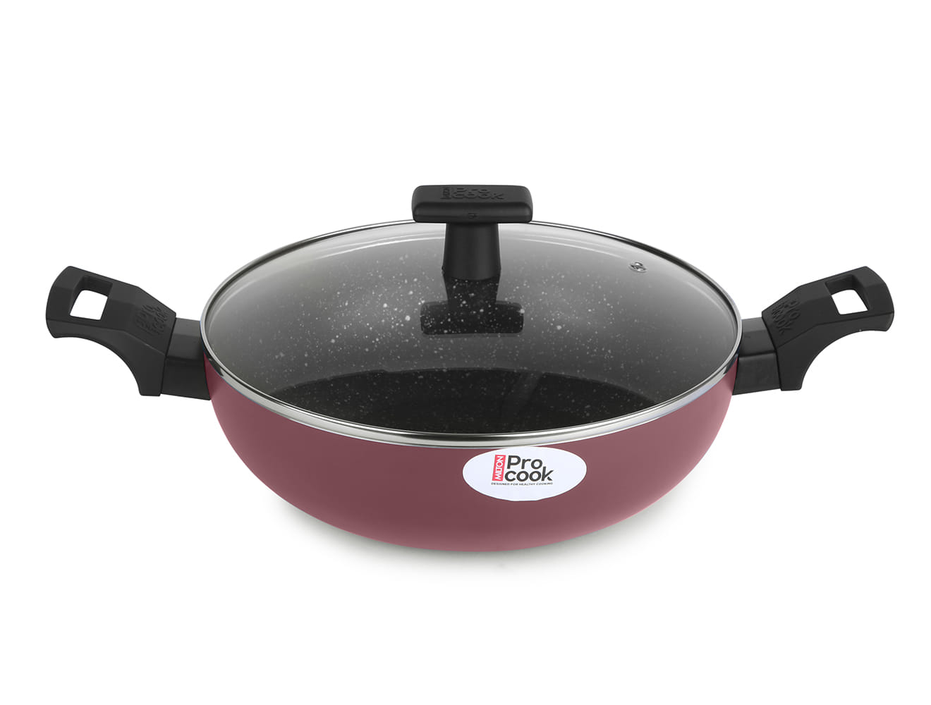 Granito Induction Kadhai with Glass Lid (Milton Procook) - view 5