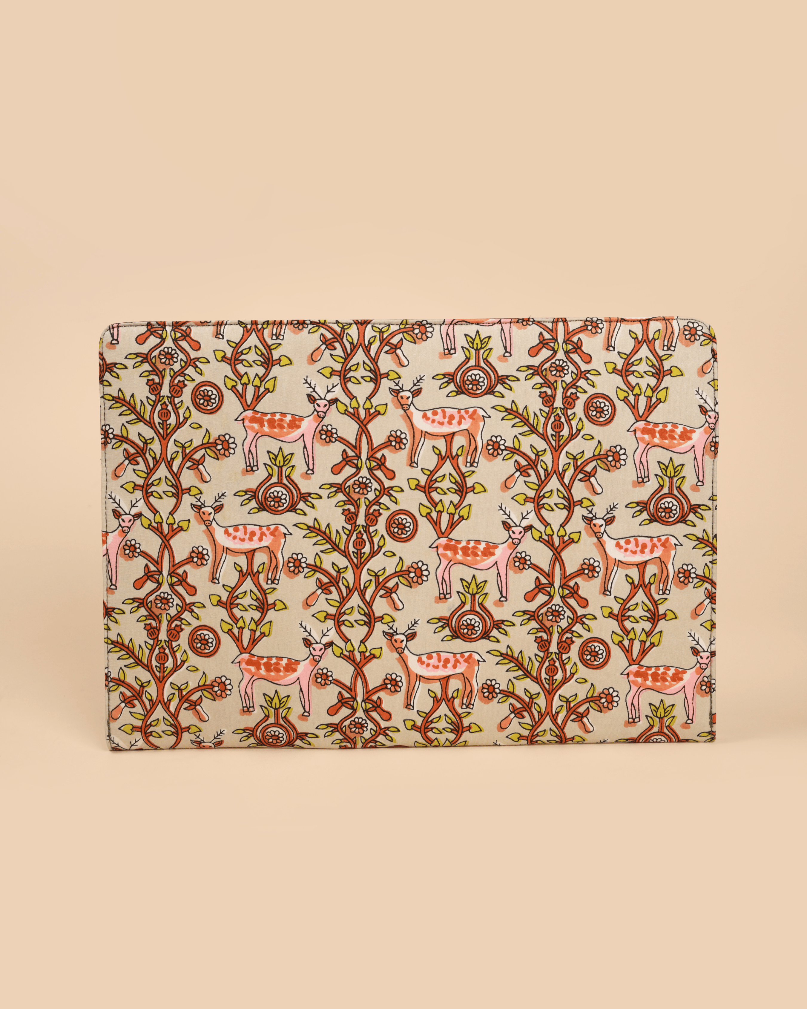 Aachho Ivory Meadows Handblock Laptop Sleeve - view 5
