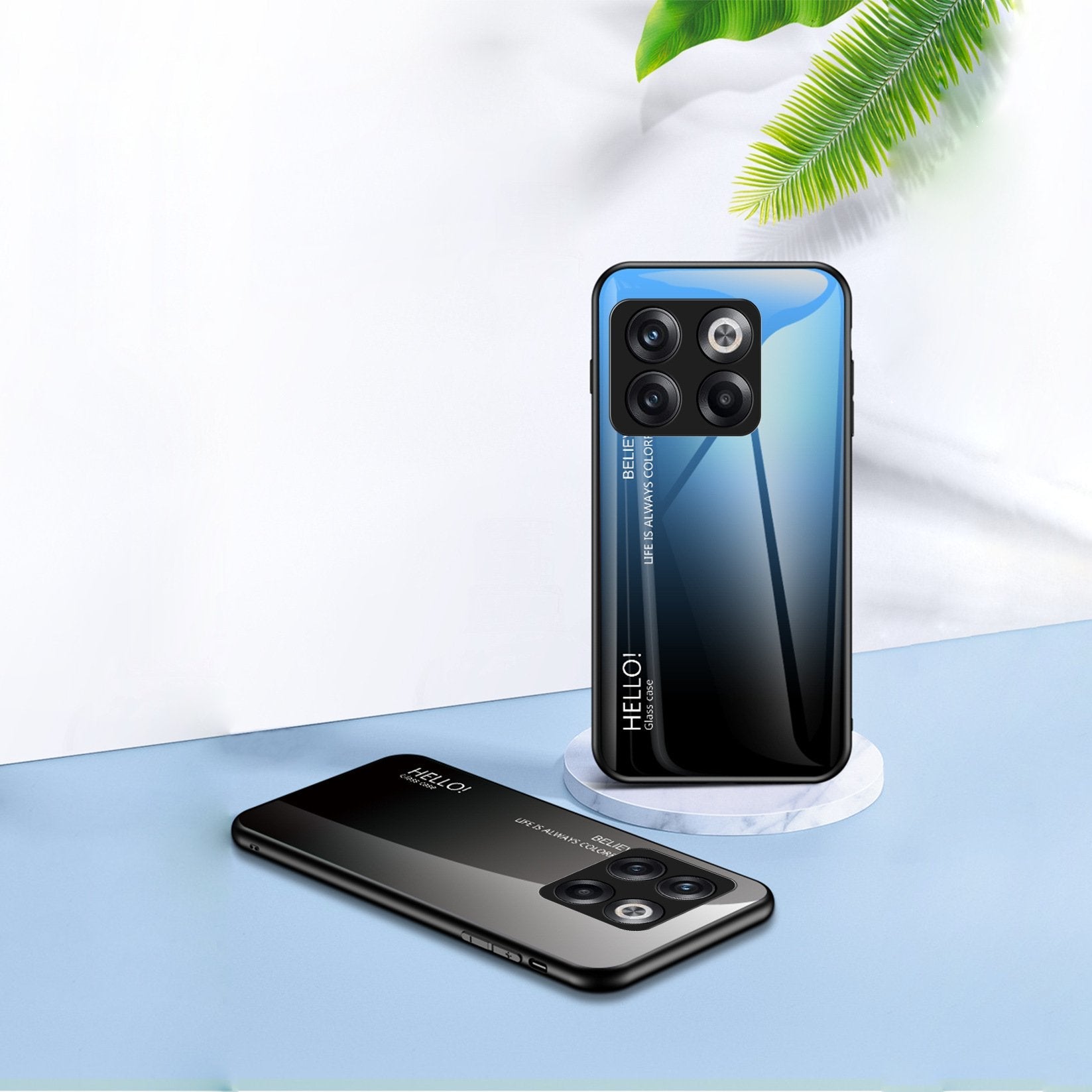 OnePlus 8T Gradient Soft Edge Glass Back Case - view 3