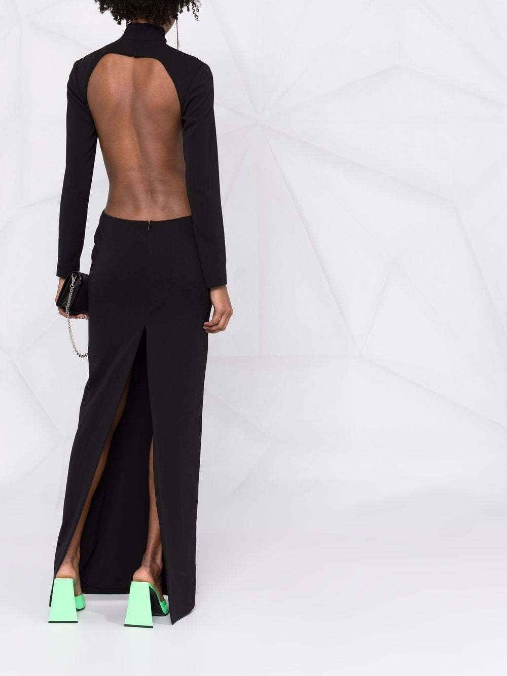 Monot PRE high neck evening dress - view 5