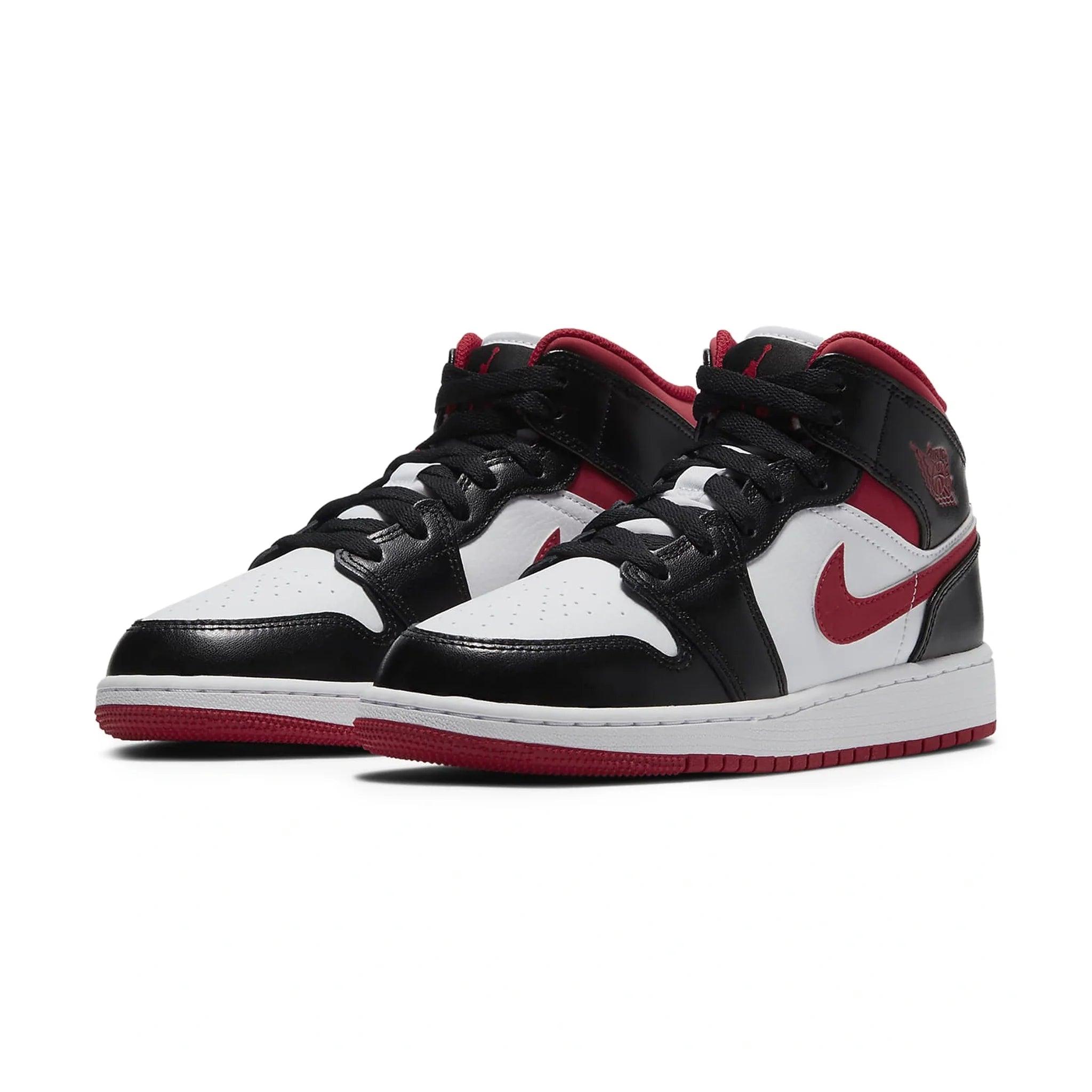 Air Jordan 1 Mid Gym Red Black White (GS) - view 2