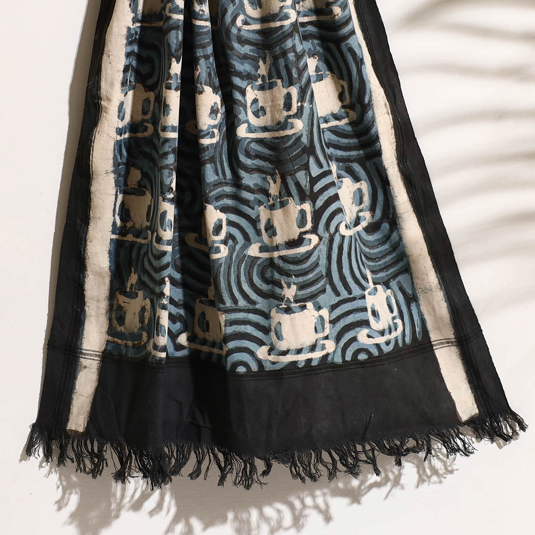 BINDAAS UNLIMITED Black - Bindaas Block Printed Handloom Cotton Towel - view 2