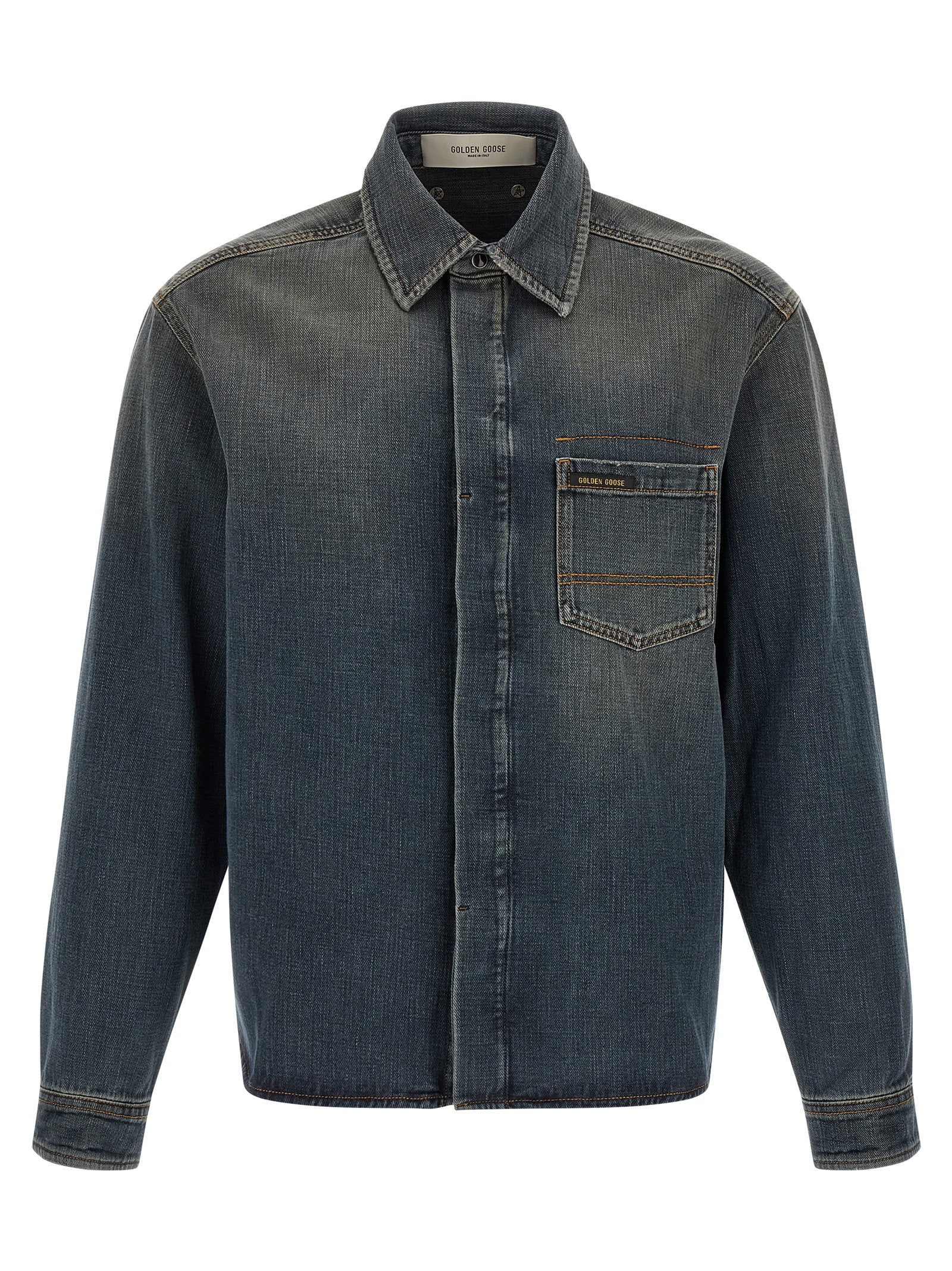 Golden Goose Journey Roger Denim Shirt – 100% cotton