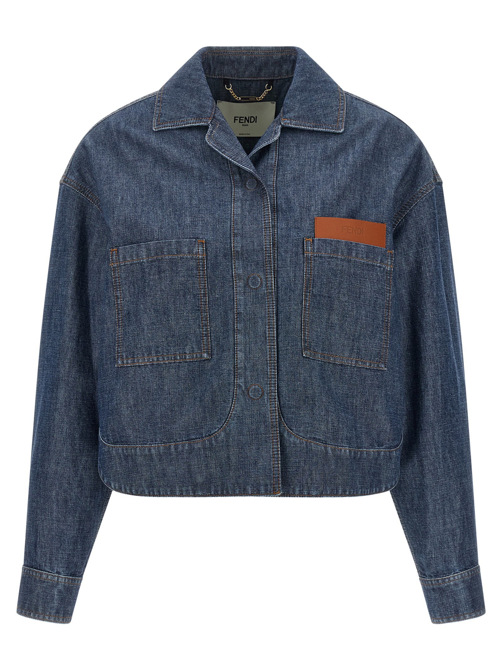 Fendi Chambray Denim Jacket – 100% cotton