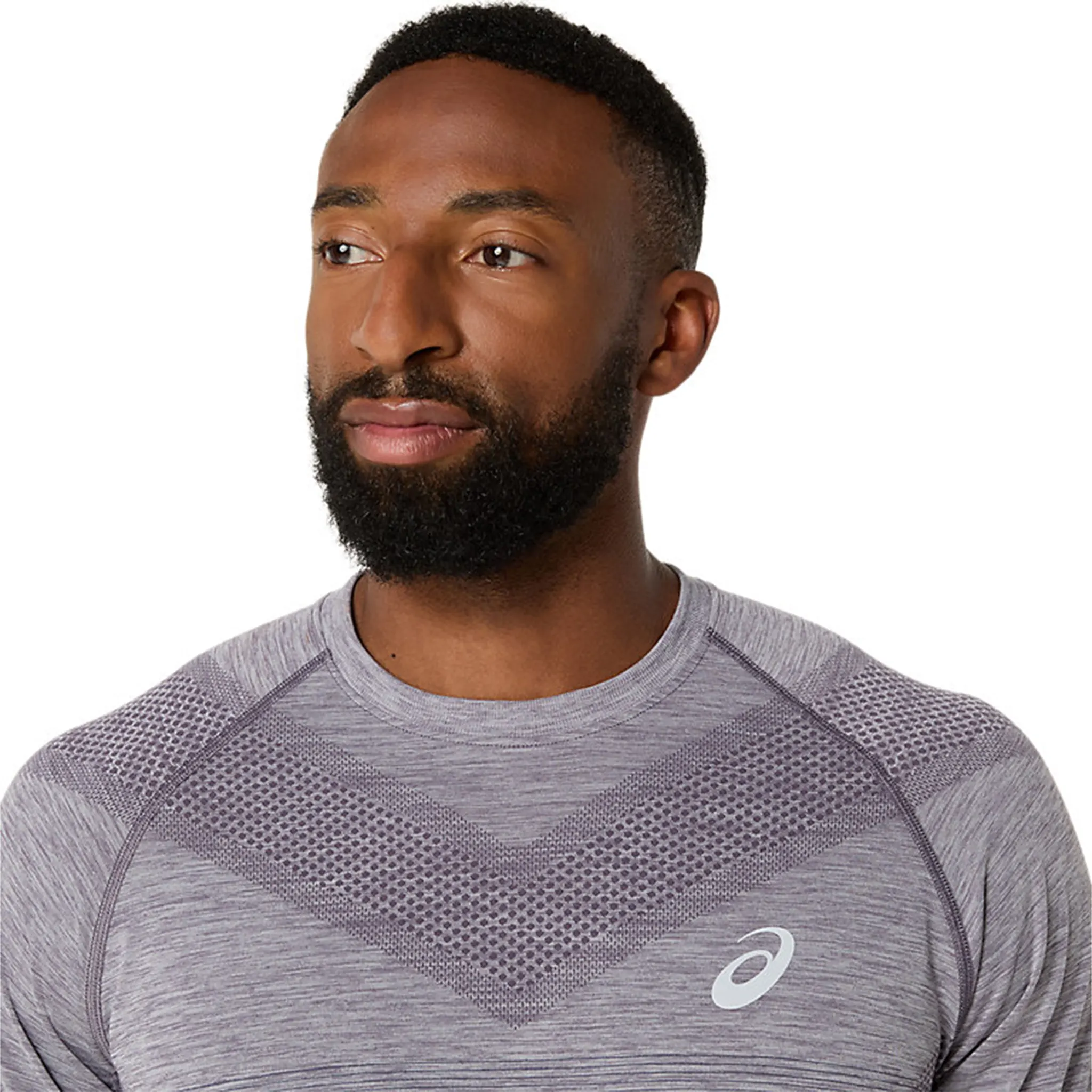 Asics Seamless Lavender Grey T Shirt - view 3