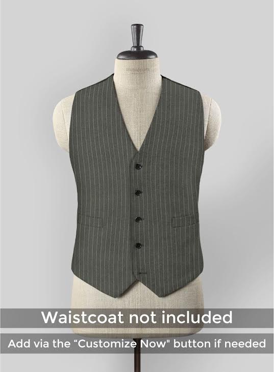 StudioSuits Thomas Shelby Peaky Blinders Olive Green Wool Suit - view 5