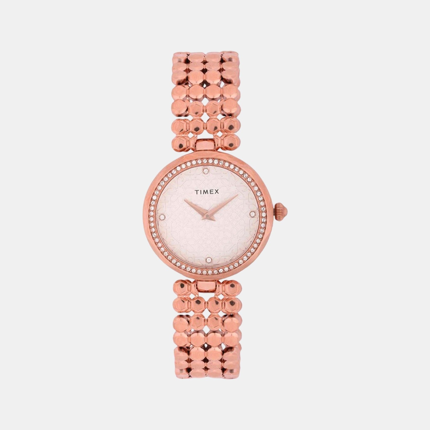 Timex Fria Women Quartz White Dial Analog Stainless Steel Watch TWEL13901