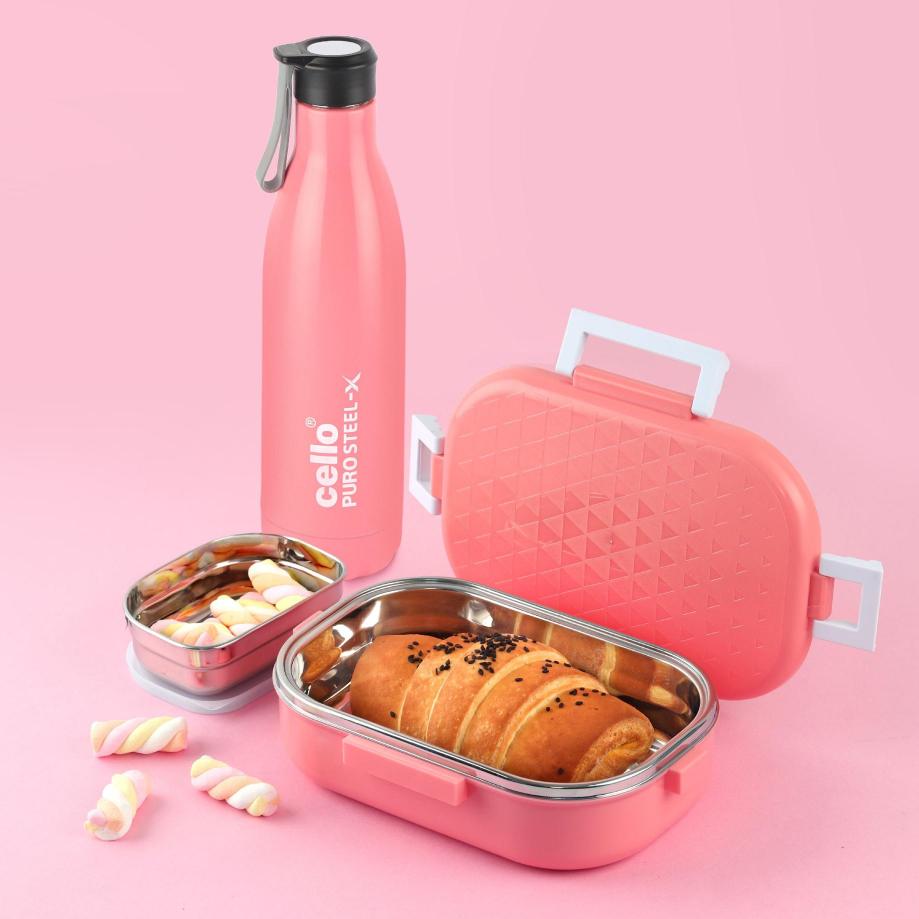Cello Altro Neo Lunch Box & Water Bottle Set