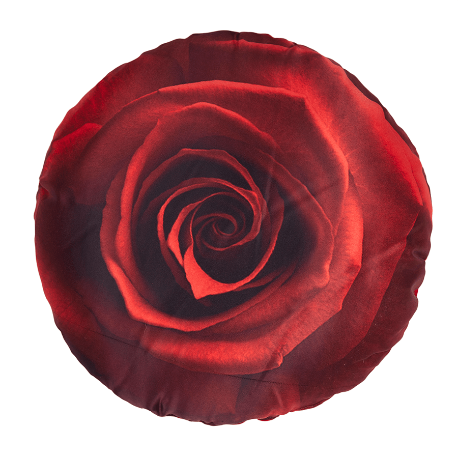 Swayam India Rose Shaped Digital Cushion Cover