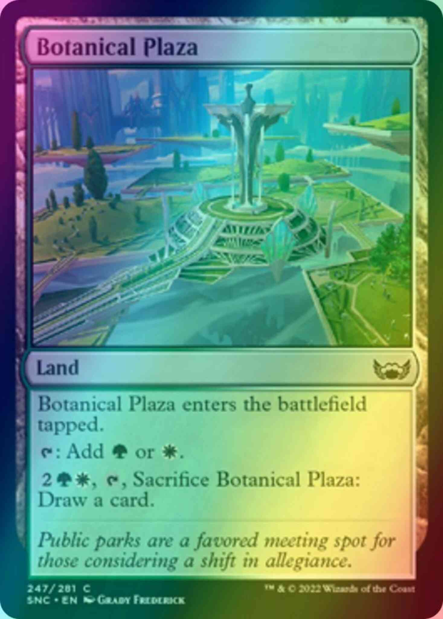 Botanical plaza 247 – Magic Botanical Plaza [247] [Streets of New Capenna] [Foil]