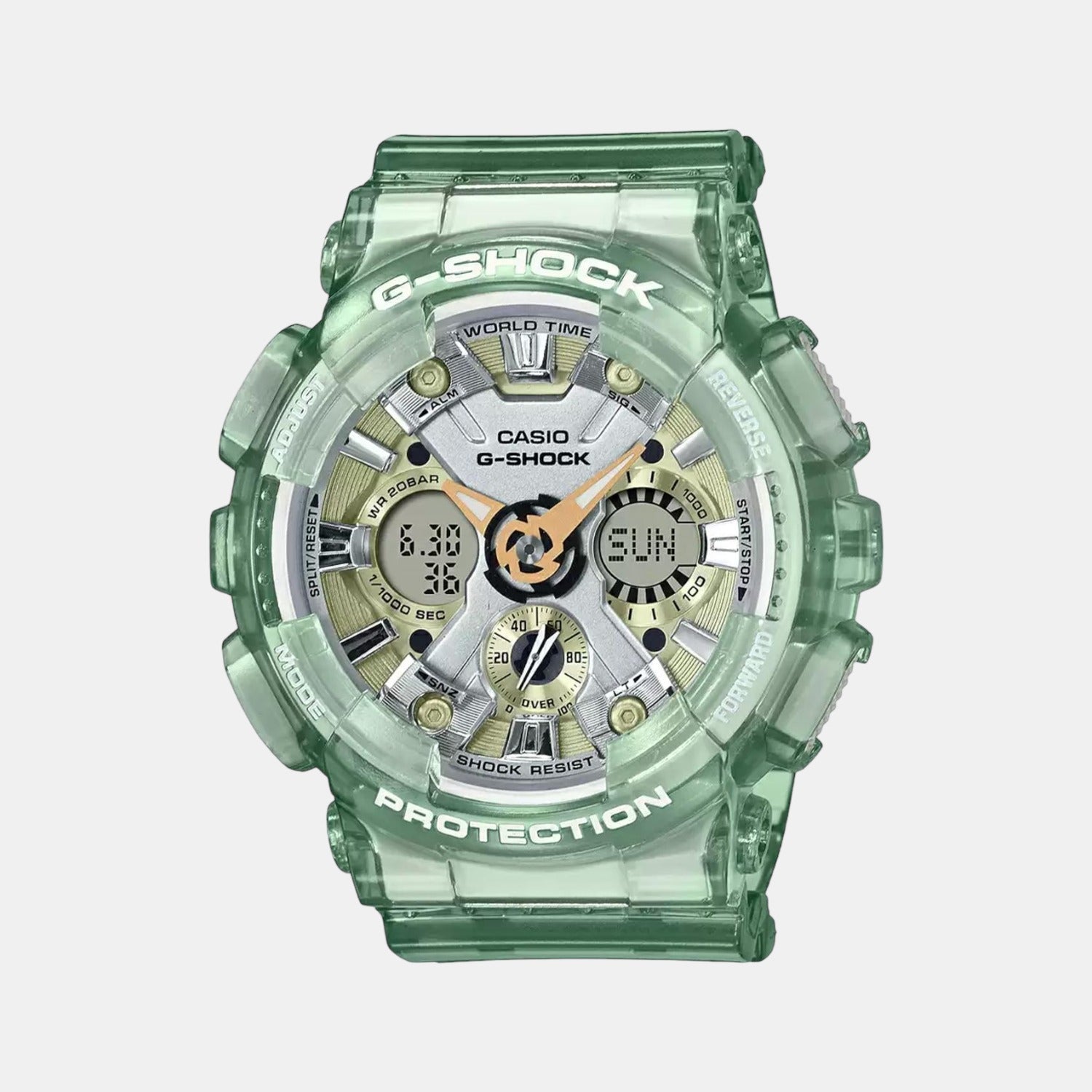 Casio G-Shock Women Quartz Grey Dial Analog-Digital Resin Watch G1225