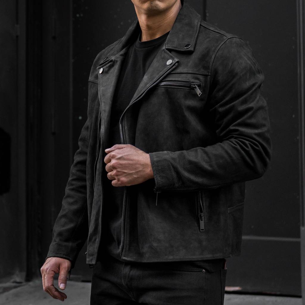 S motorcycle jacket – Thursday Boots - Seconds - Men's Jackets [S] Motorcycle Jacket | Black Matte