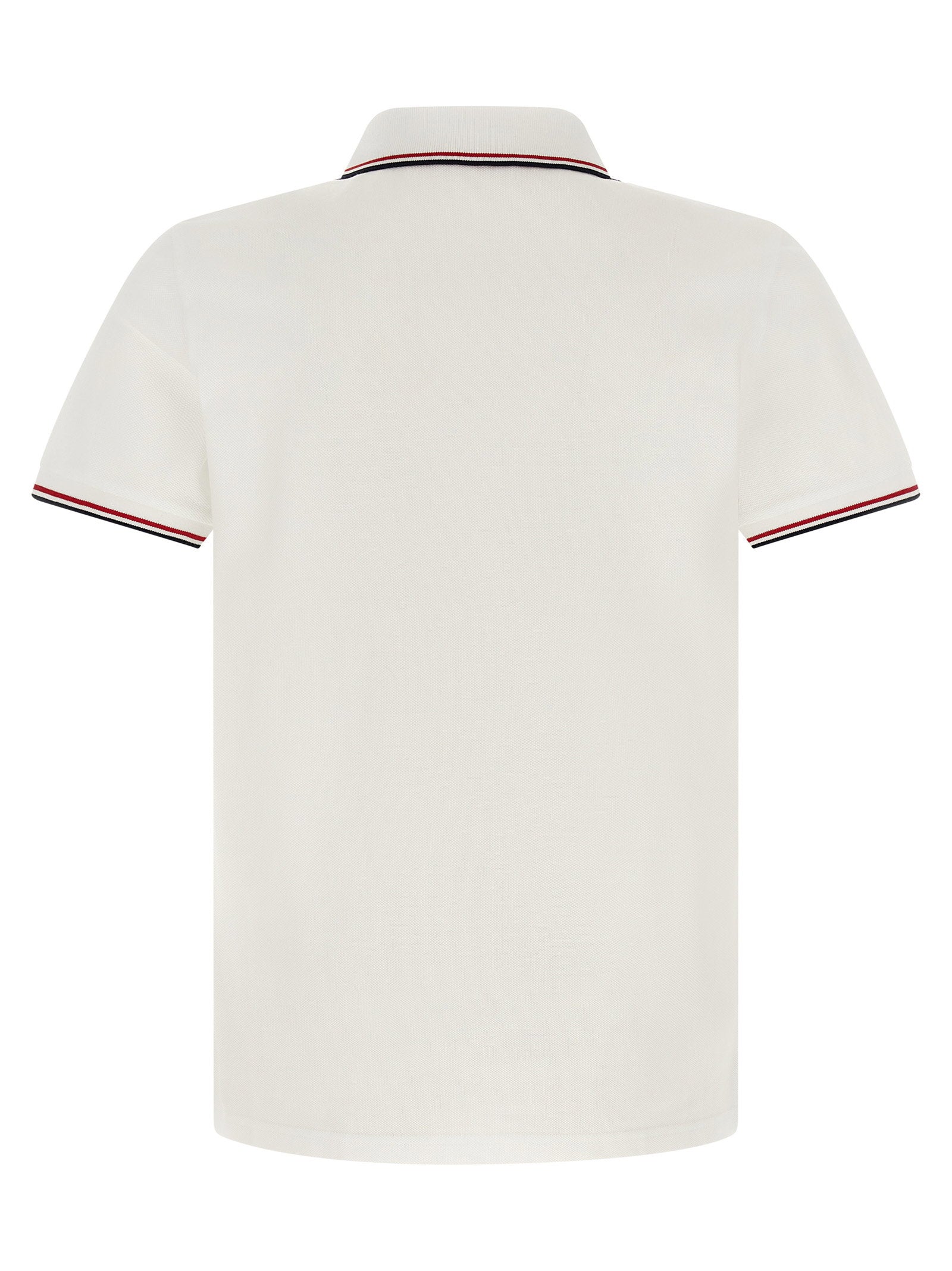 Moncler Tricolor Trim Polo Shirt – 100% cotton - view 2