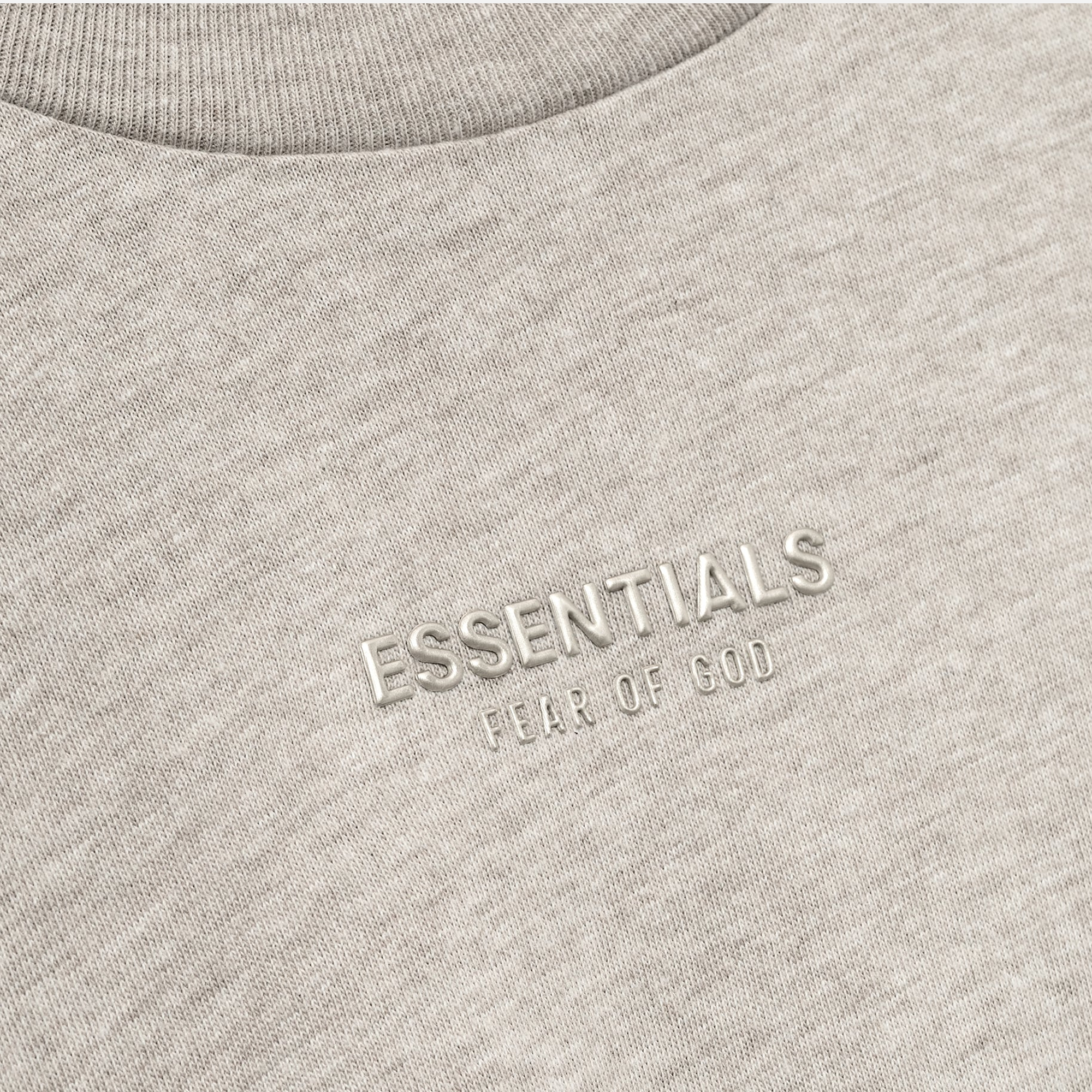 Fear Of God Essentials SS25 Womens Classic Long Sleeve Tee- Heather Stone - view 2