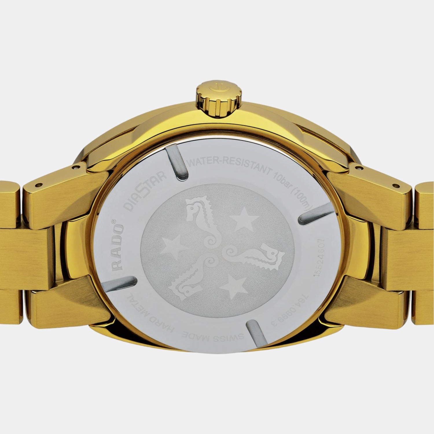 Rado Diastar Men Automatic Gold Dial Analog Stainless Steel Watch R12999253 - view 3